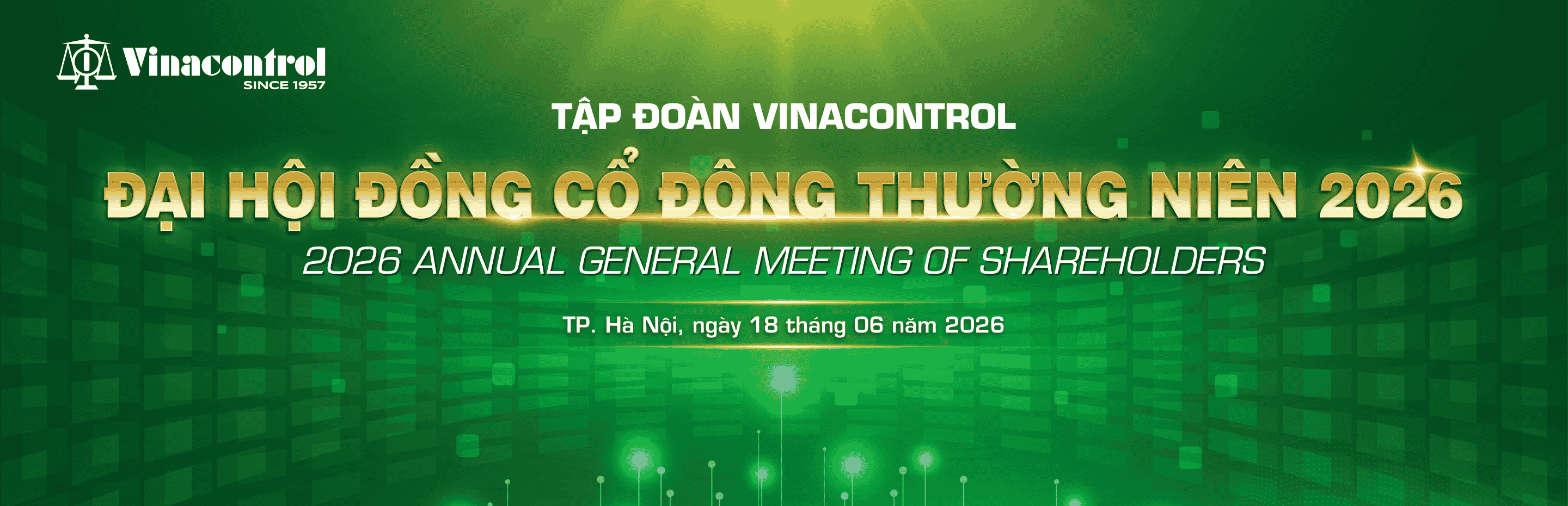 ĐẠI HỘI ĐỒNG CỔ ĐÔNG THƯỜNG NIÊN VINACONTROL GROUP 2026