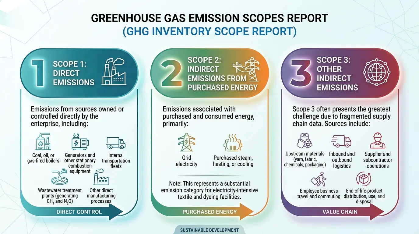 GHG Emission Scopes in the Textile Industry