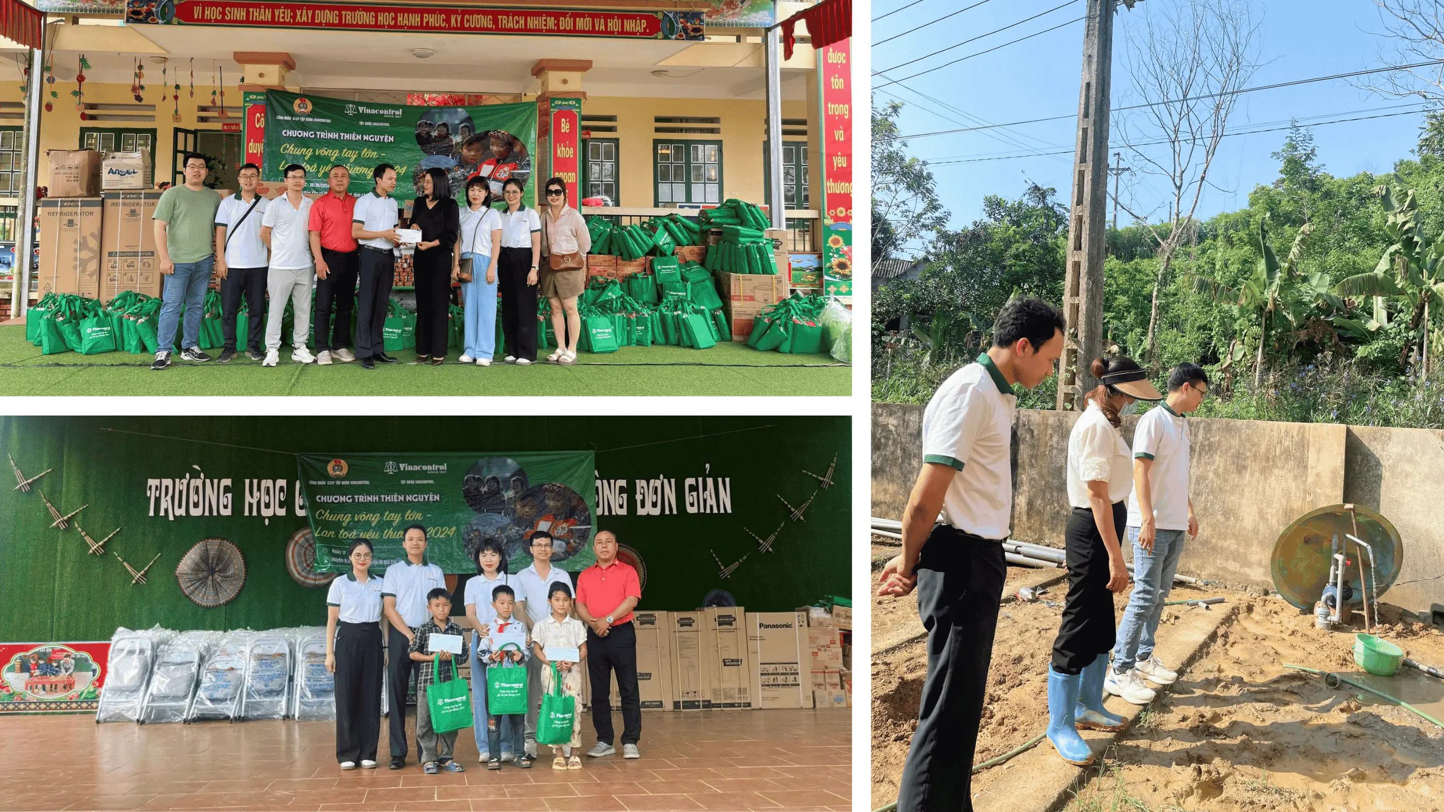 Những phần quà ý nghĩa được trao gửi tới các em học sinh tại mỗi điểm trường