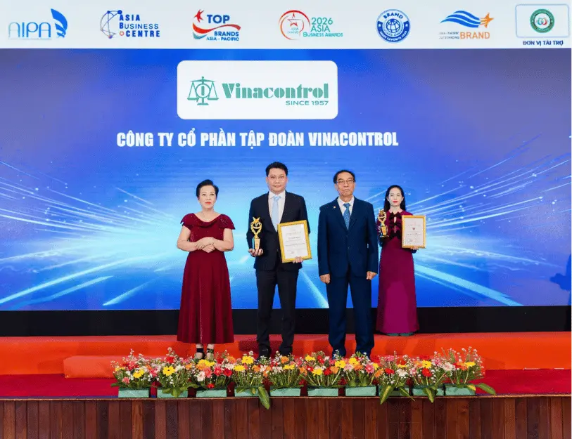 Vinacontrol được vinh danh "Sản phẩm và Dịch vụ chất lượng Châu Á 2026"